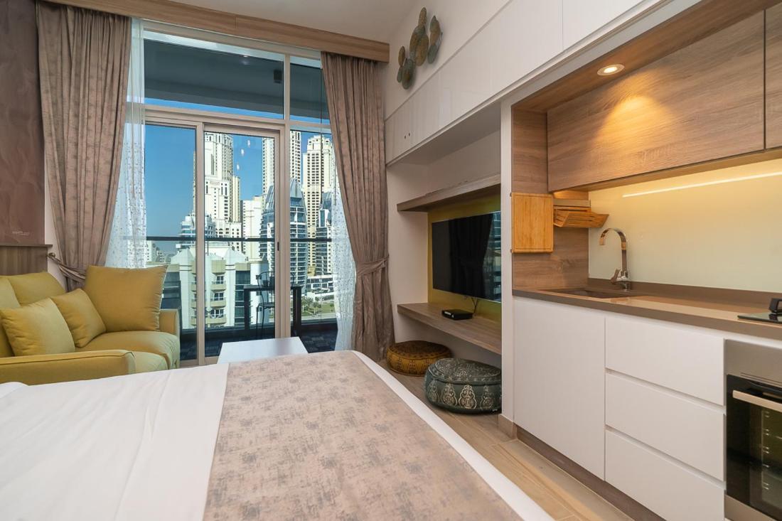Higuests - Designer Studio In Dubai Marina With Amazing Views Exteriér fotografie